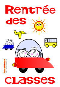 Rentre des classes ! Dessin à imprimer pour enfants.